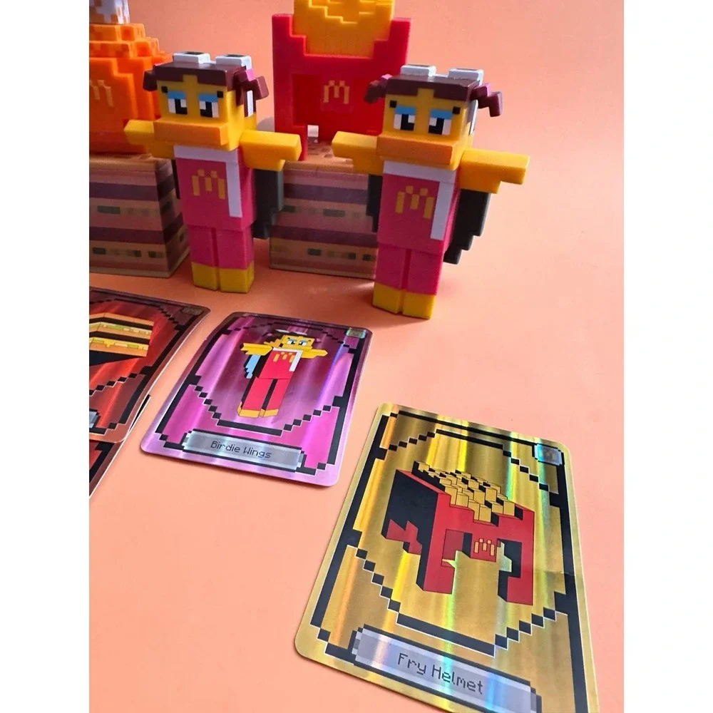 McDonald's Minecraft Happy Meal Toy Lot Pixel Figures Grimace